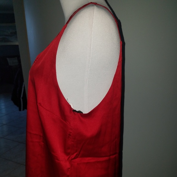 Nwt Dex romantic camisole type top Red simple sexy - Picture 2 of 3